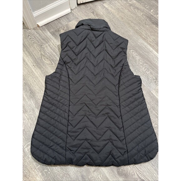 MAURICES Women's Quilted Puffer Vest Jacket Full Zipper Black Size Medium - Picture 4 of 7